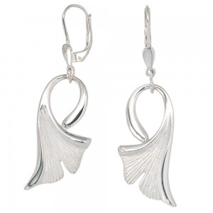 Gingko Boutons aus Silber